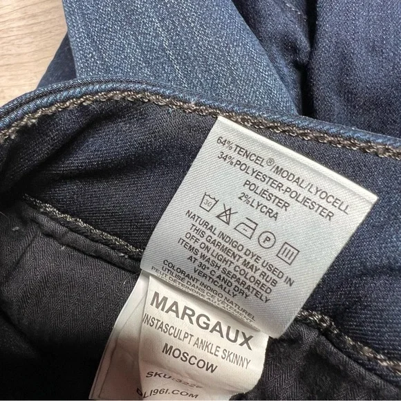DL1961 Margaux Intrasculpt Ankle Skinny Jeans in Moscow Wash, size 27 - Picture 4 of 6